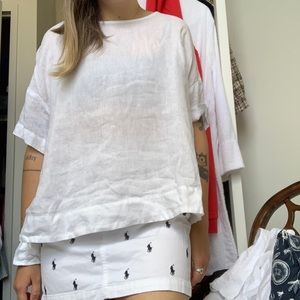 Muji White Linen oversized Shirt